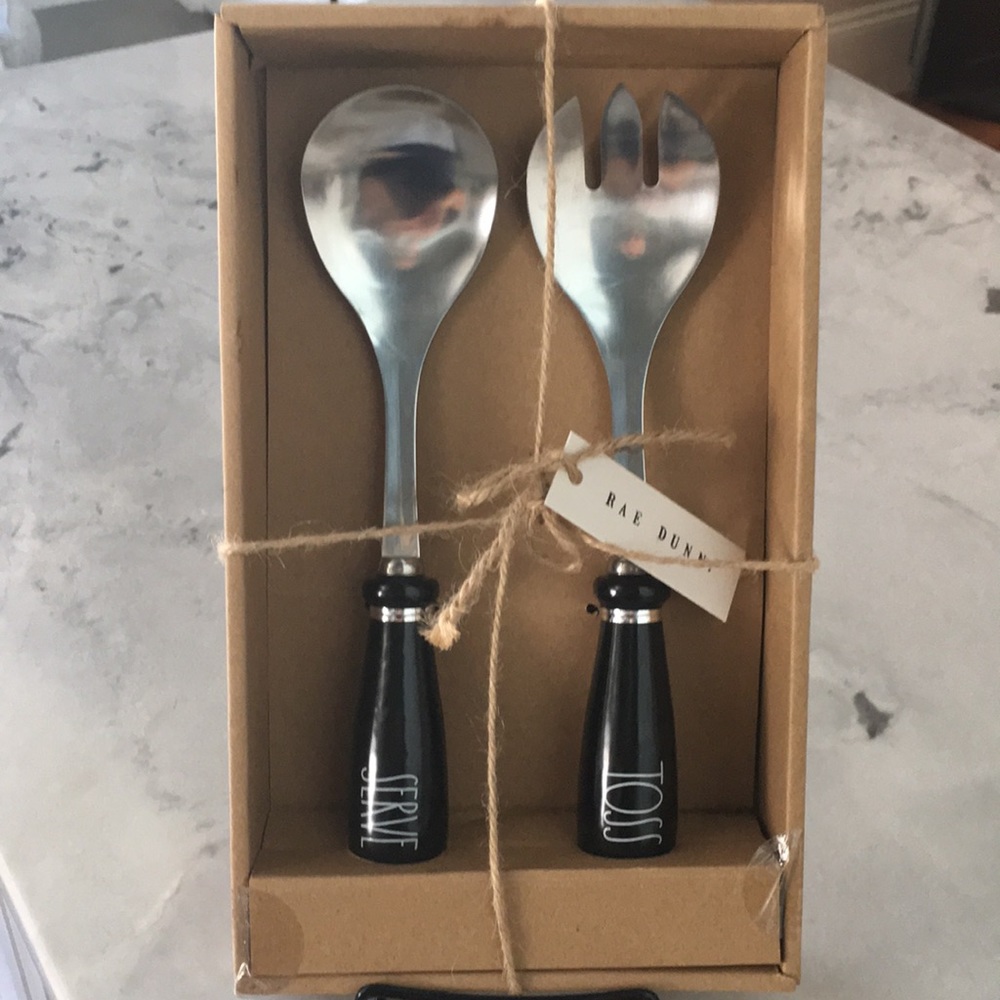 🆕Rae Dunn TOSS SERVE serving utensils